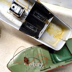 Vintage Modern Toys Japan Electric Boat + Box, Battery Op, Parts Piece