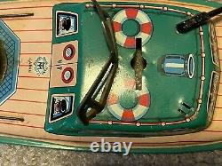 Vintage Modern Toys Trademark Boat /ship For Parts Or Repair As Is