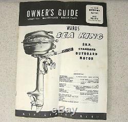 Vintage Montgomery Ward Sea King Outboard Boat Motor 5 h. P Owner & Parts Manual
