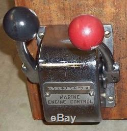 Vintage Morse Engine Control Marine Dual Levers Remote Control