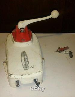Vintage Morse single lever dual cable control box. Convert dual lever to single