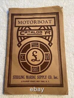 Vintage Motor Boat Parts Catalog A Sterling Marine Supply Co New York City