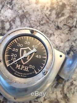 Vintage Muskegon boat speedometer Untested Parts