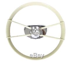 Vintage Nautalloy AirTek Boat Steering Wheel Chrome Hub Bezel Cable Pulley Helm