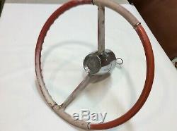 Vintage Nautalloy Airtex Boat Steering Wheel