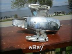 Vintage Nautalloy bow boat light wth Flag Pole and one cleat Jetson Style Works