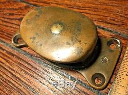 Vintage New Stock Merriman Bronze Cheek Snatch Block 1 3/4 Sheave, 1/2 Line