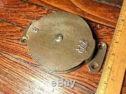 Vintage New Stock Wilcox Crittenden Bronze Cheek Block 4 Pulley Sheave 1/2line