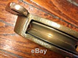 Vintage New Stock Wilcox Crittenden Bronze Cheek Block 4 Pulley Sheave 1/2line