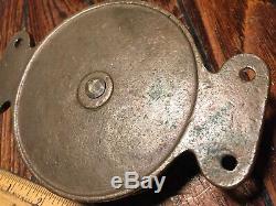 Vintage New Stock Wilcox Crittenden Bronze Cheek Block 4 Pulley Sheave 1/2line