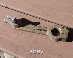 Vintage Nicson V Drive Boat Steering Parts Brass Rudder Stuffing Box & Arm SWEET
