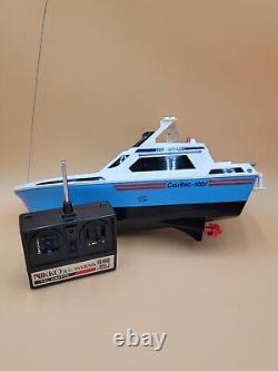 Vintage Nikko Caribic Star Speed Cruiser 1981 Rare For Parts Rc Boat Remote