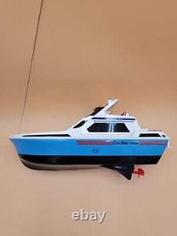 Vintage Nikko Caribic Star Speed Cruiser 1981 Rare For Parts Rc Boat Remote