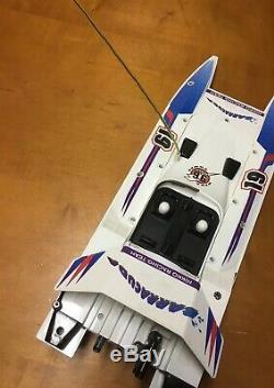 Vintage Nikko Racing Team Rc Remote Radio Control Boat Parts Only Untested