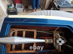 Vintage Nitro RC Speed Boat With OPS 40 Engine Parts 40 Long Estate Find