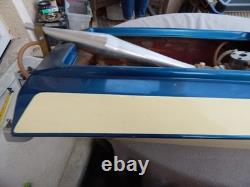 Vintage Nitro RC Speed Boat With OPS 40 Engine Parts 40 Long Estate Find