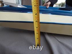 Vintage Nitro RC Speed Boat With OPS 40 Engine Parts 40 Long Estate Find