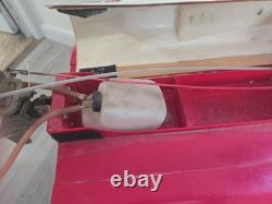 Vintage Nitro RC tunnel Hull Boat 3.5cc K&B Outboard For Parts/Repair F1 Hydro