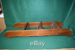 Vintage Non-Folding Boat Boarding Ladder Mahogany / Teak 44