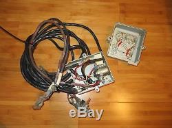 Vintage OMC Johnson Evinrude Outboard Electric Start Junction Box. Harness & Key
