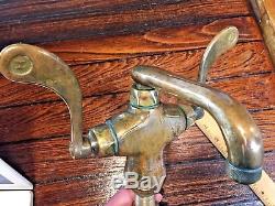 Vintage Old 1920's 1930's Brass Chicago Mixing Faucet, Amazing Old Finish