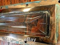 Vintage Old Abi Cast Bronze Deck Prism 12x5 Bronze Frame Beautiful Patina/age