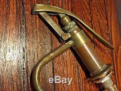 Vintage Old Brass Fynspray Ws-62 Galley Pump With Beautiful Patina (see Photos)