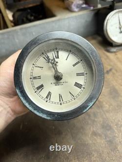 Vintage Old E Howard & Co Boston Nautical Marine Boat Ship Deck Clock Parts USA