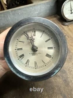 Vintage Old E Howard & Co Boston Nautical Marine Boat Ship Deck Clock Parts USA
