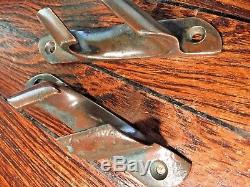 Vintage Old Pair Of Perko Cast Bronze Bow Chocks 6 Nice Patina