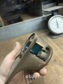 Vintage Old Perko Boat Ship Maritime Blue Glass Bow Light Lamp Brass Parts USA