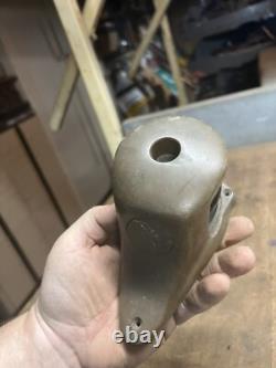 Vintage Old Perko Boat Ship Maritime Blue Glass Bow Light Lamp Brass Parts USA