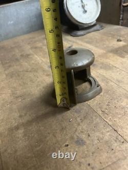 Vintage Old Perko Boat Ship Maritime Blue Glass Bow Light Lamp Brass Parts USA