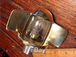 Vintage Old Polished Bronze/brass Stern Light (large Size) Yacht Jewelry