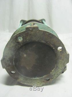 Vintage Old WWII Era Brass Metal Bronze Ship Navy Navigation Light Clear Lens