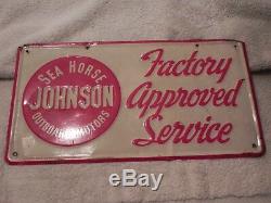 Vintage Original Johnson Sea Horse Outboard 1950's Factory Approved Service NICE