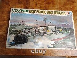 Vintage Original Series #1 Tamiya VOSPER Fast Patrol Boat MOTORIZED Sealed parts