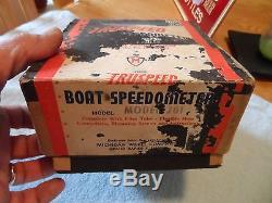 Vintage Original Wood Boat Chris Craft Muskegon Boat Speedometer Michigan 70 NOS