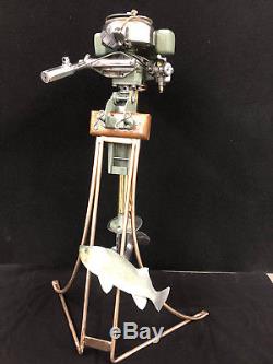 Vintage Outboard Boat Motor Stand Solid Bronze Made in USA Motor Stand NEW