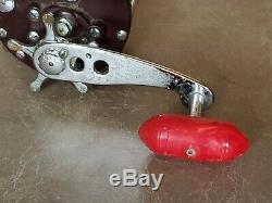 Vintage PENN Peer 209 LH LEFT HAND Saltwater Fishing Reel Surf Boat PARTS REPAIR