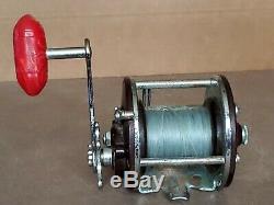 Vintage PENN Peer 209 LH LEFT HAND Saltwater Fishing Reel Surf Boat PARTS REPAIR