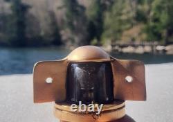 Vintage PERKO Bronze white running light GLASS LENS navigation Light Boat Parts
