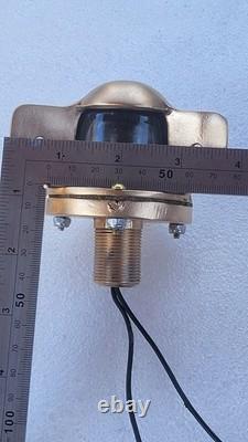 Vintage PERKO Bronze white running light GLASS LENS navigation Light Boat Parts