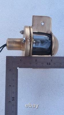 Vintage PERKO Bronze white running light GLASS LENS navigation Light Boat Parts