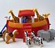 Vintage Playmobil / Geobra Noah's Ark Animals And Humans Figurines 2 Parts Boat