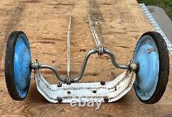 Vintage Pedal Car Parts Wheels Unknown Maker Repair Restore Boat Front Rear
