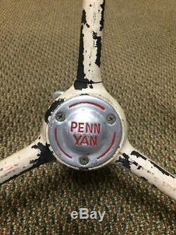 Vintage Penn Yan Outboard Boat 15 Steering Wheel Heller Chain Yacht Nautical