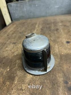 Vintage Perko Boat Ship Maritime Brass Blue Red Glass Bow Light Lamp Parts USA