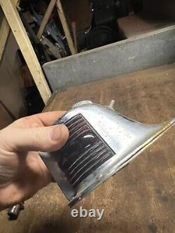 Vintage Perko Boat Ship Maritime Brass Blue Red Glass Bow Light Lamp Parts USA