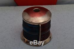 Vintage Perko Bow Light Glass Early Rare Classic Wood Boat Chris Craft 444
